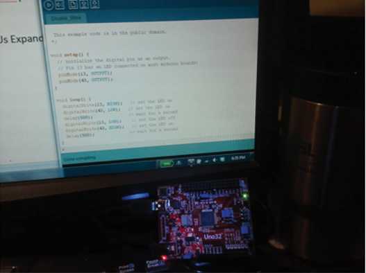ChipKIT’s Arduino-compatible Uno32 board ChipKIT’s Arduino-compatible Uno32 board